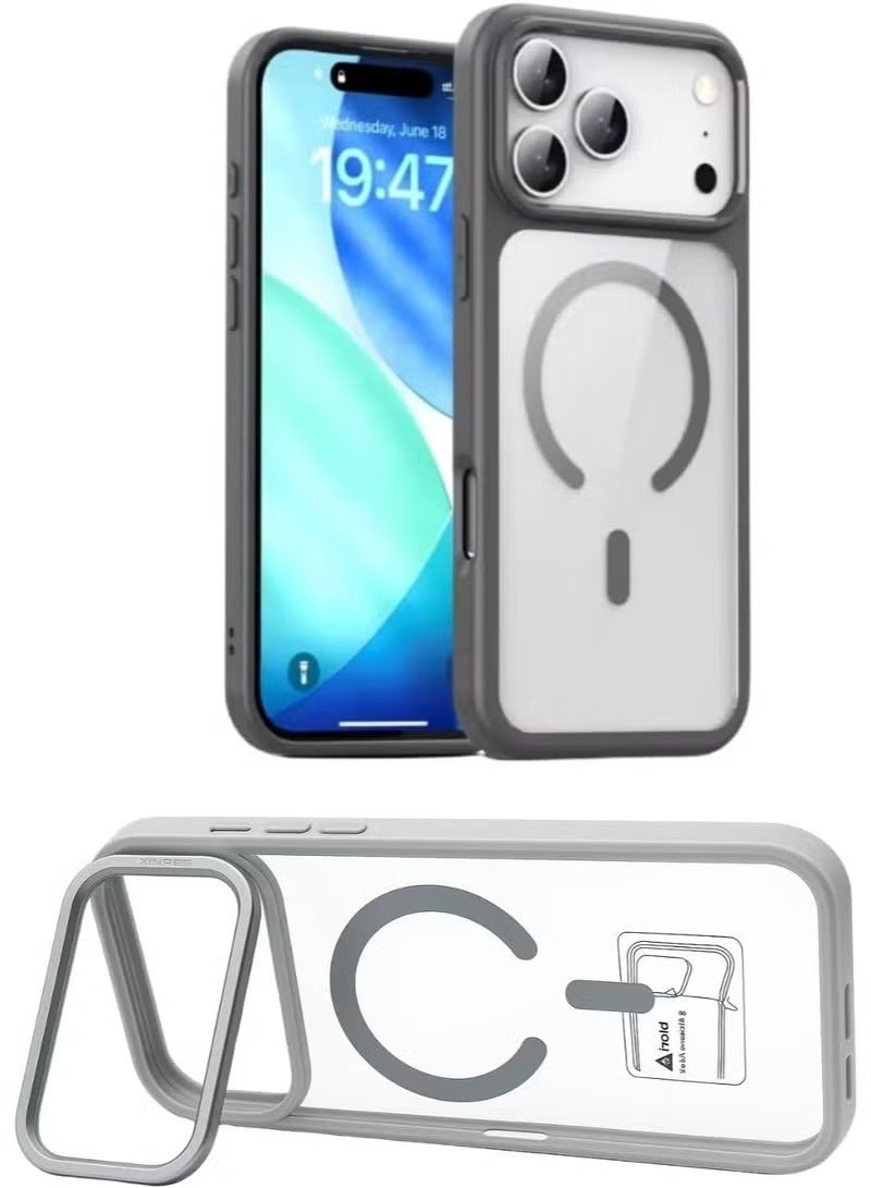 متجر سهل جراب MagSafe شفاف لهاتف iPhone 17 Pro - غطاء نحيف شفاف مقاوم للصدمات، جراب حماية مضاد للاصفرار - Image 4